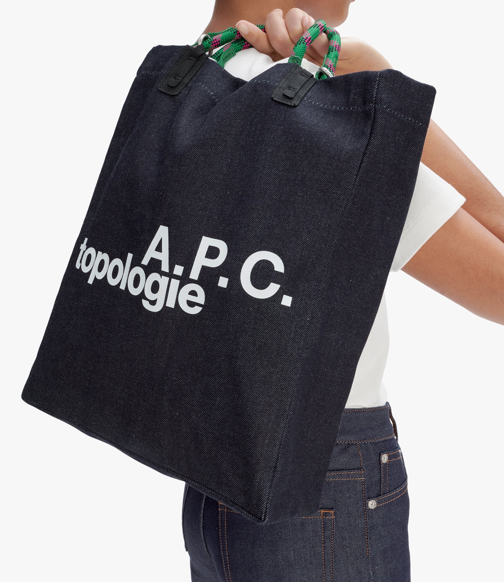 A.P.C. TOPOLOGIE TOTE BAG - 6