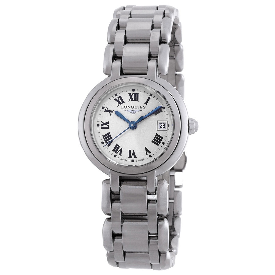 Longines PrimaLuna Quartz Silver Dial Ladies Watch L8.120.4.71.6 - 1