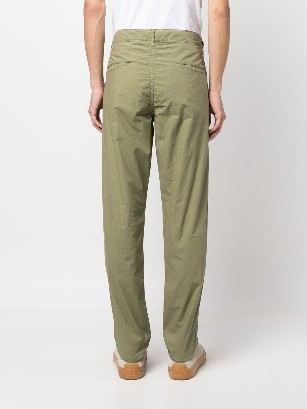 straight-leg cotton chino trousers - 4