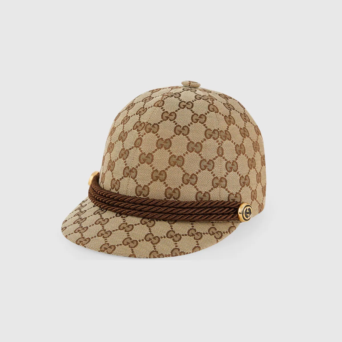 GG canvas baseball hat with torchon - 1