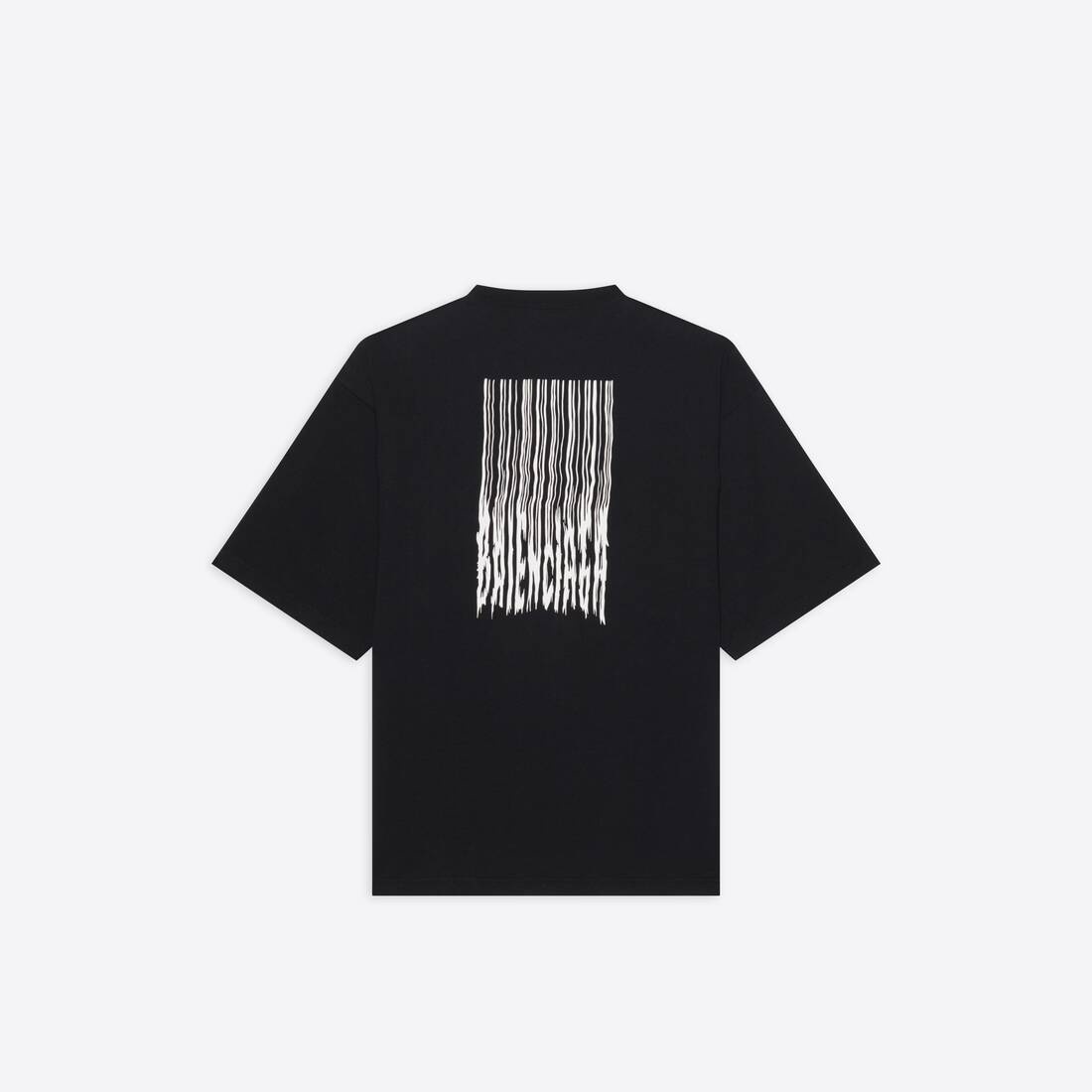 BALENCIAGA Barcode Wide Fit T-shirt in Black | REVERSIBLE