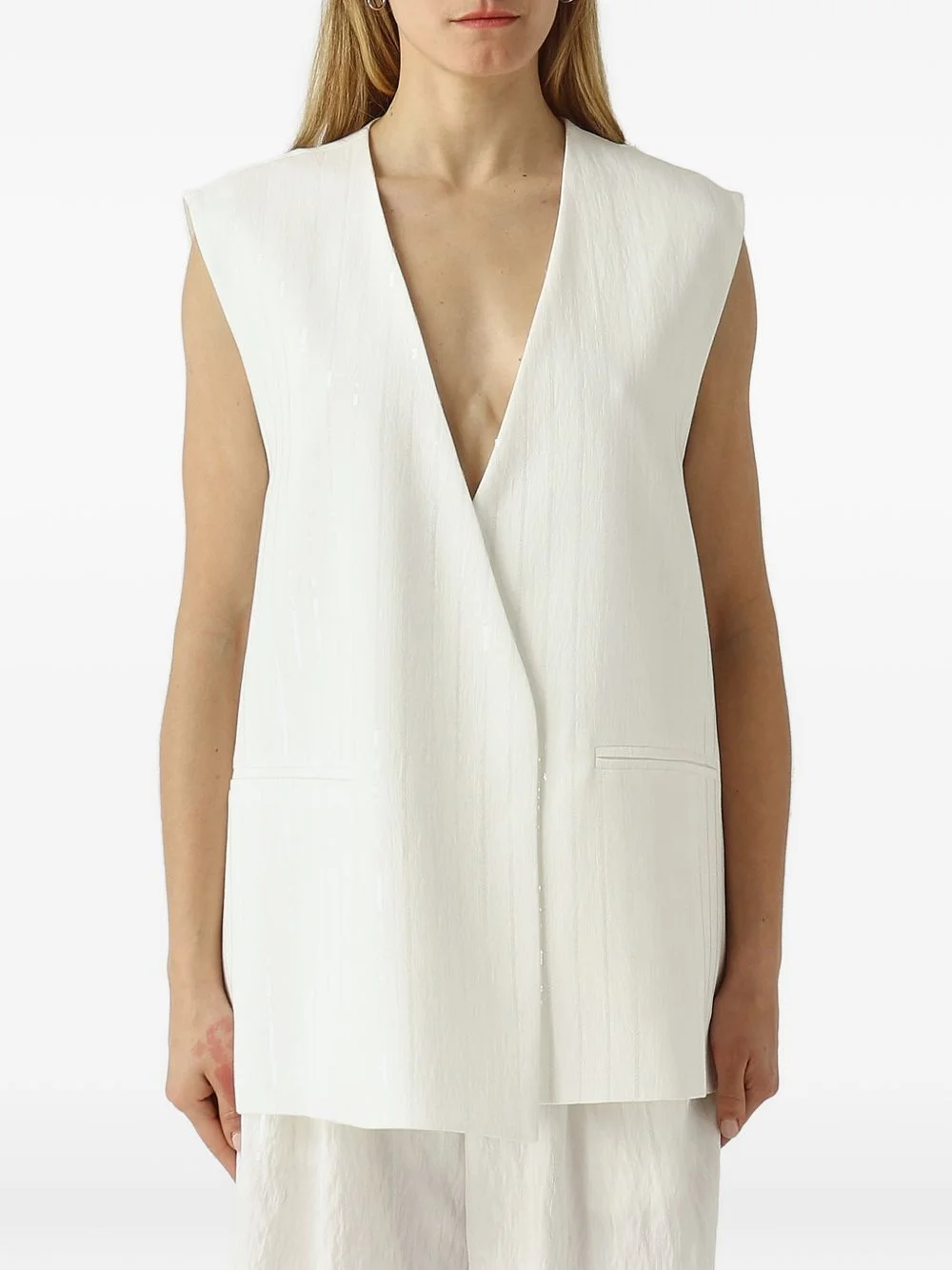 V-neck gilet - 1
