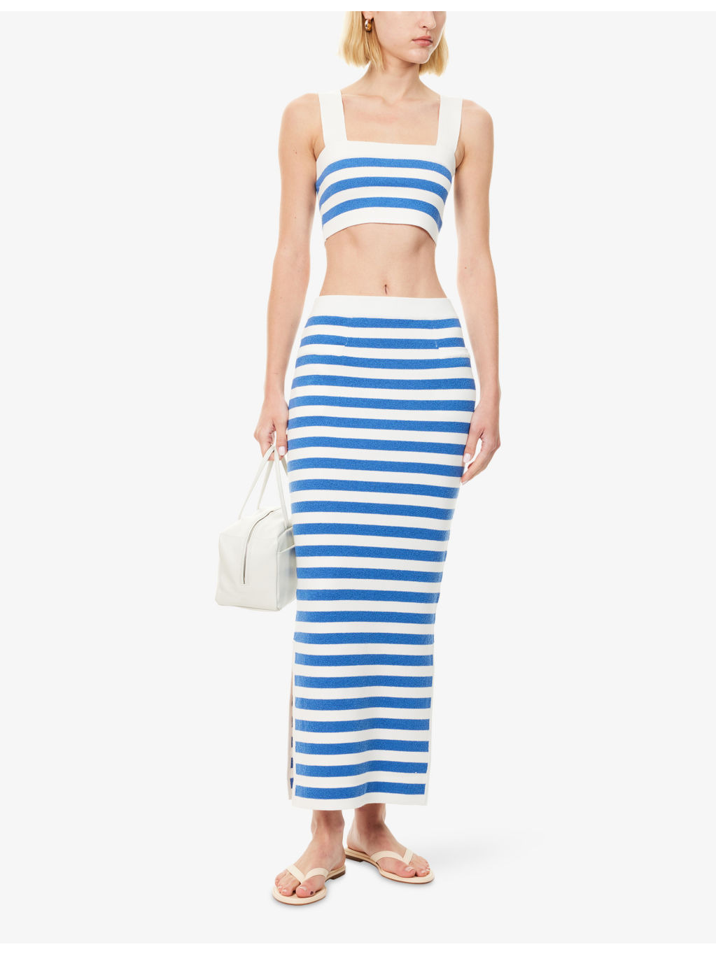 Ari Stripe Knitted Maxi Skirt - 2