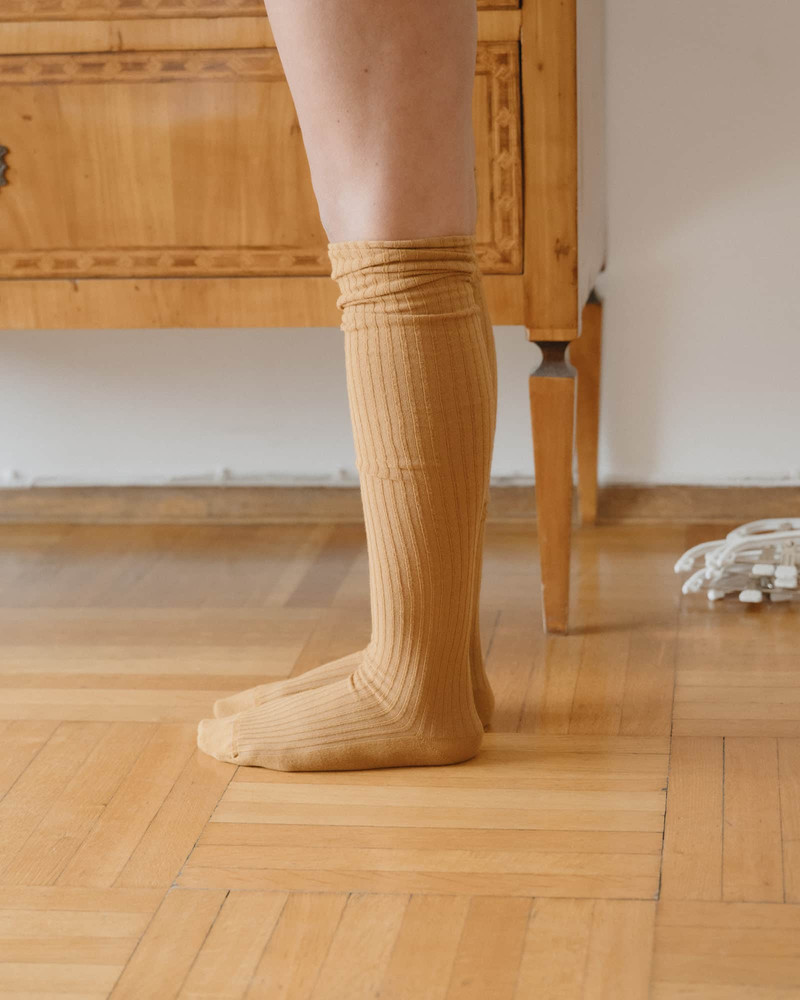 Rib Overknee Socks - Organic Cotton Rib 3