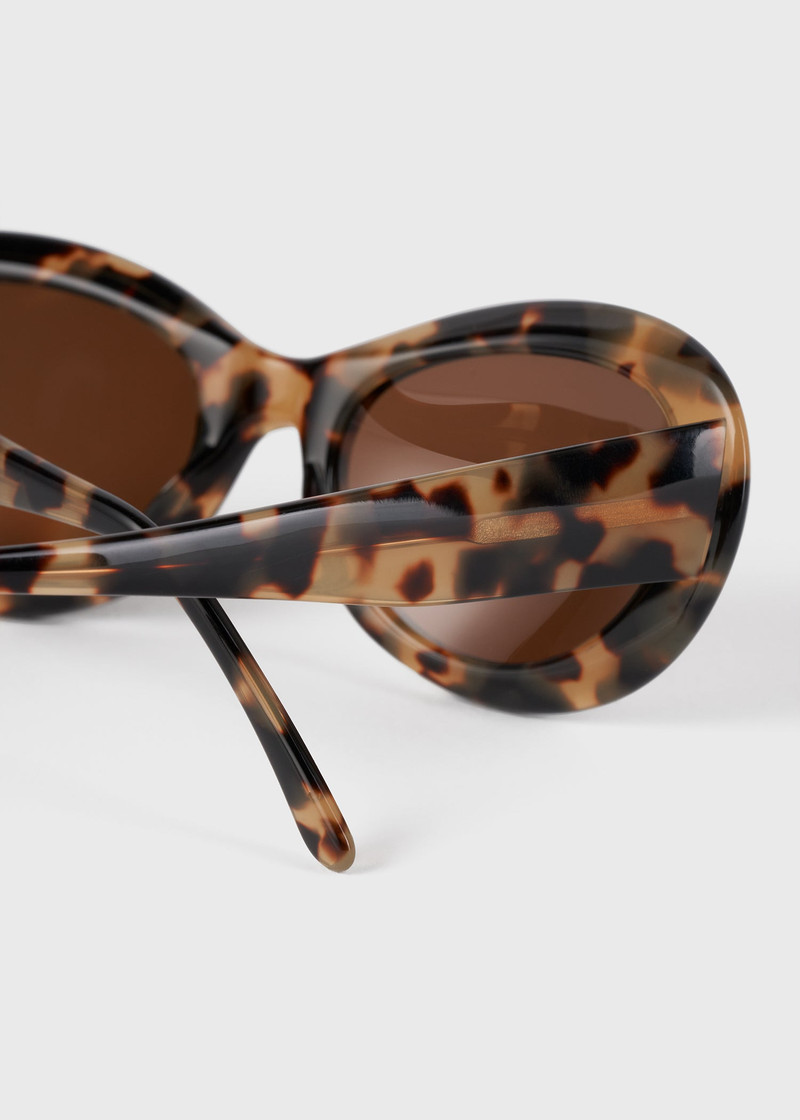 Oval sunglasses tortoise 6
