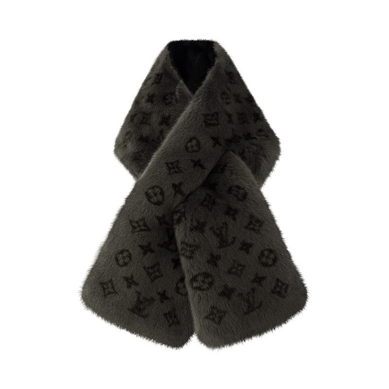 Monogram Reverso Fur Scarf 1