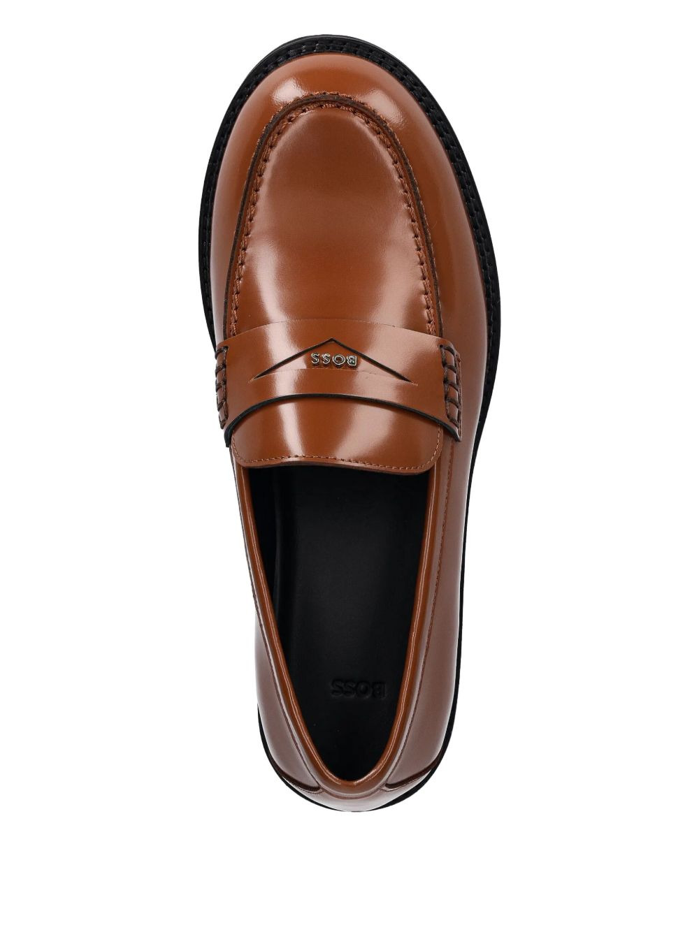 penny-strap leather loafers - 3