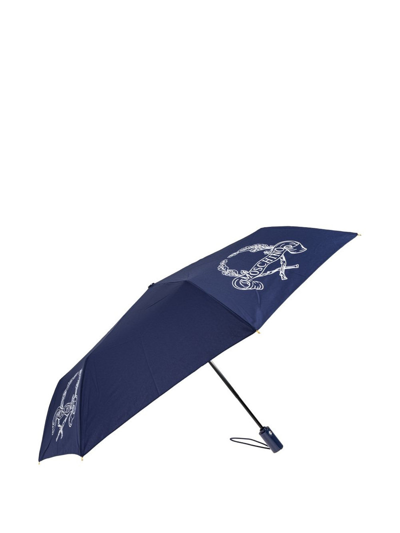 Moschino logo-detail graphic-print umbrella outlook