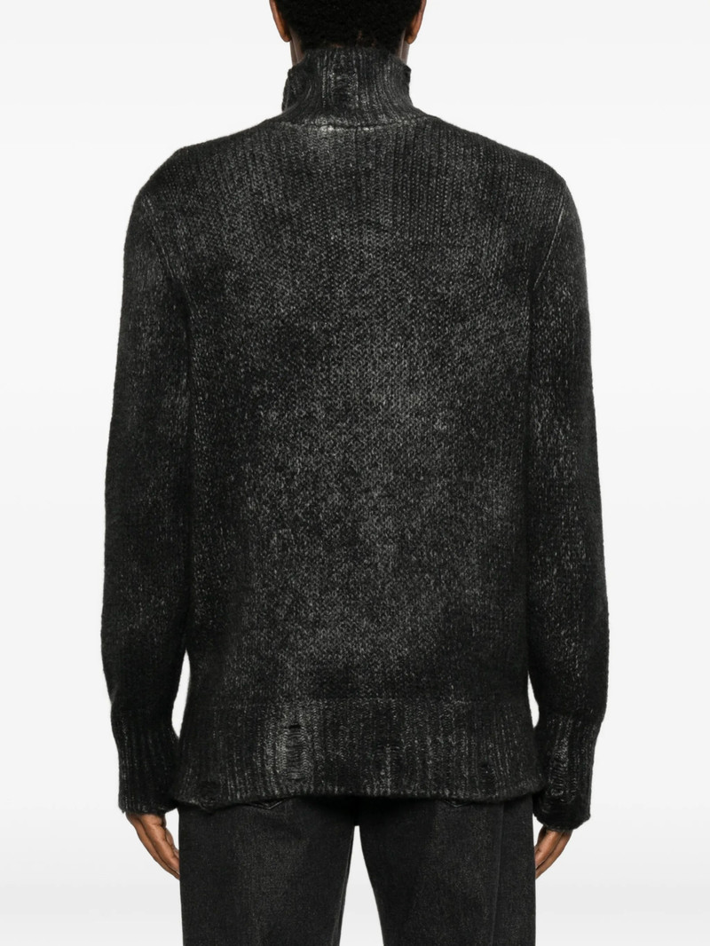 Avant Toi Avant Toi Distressed Roll-neck Sweater outlook