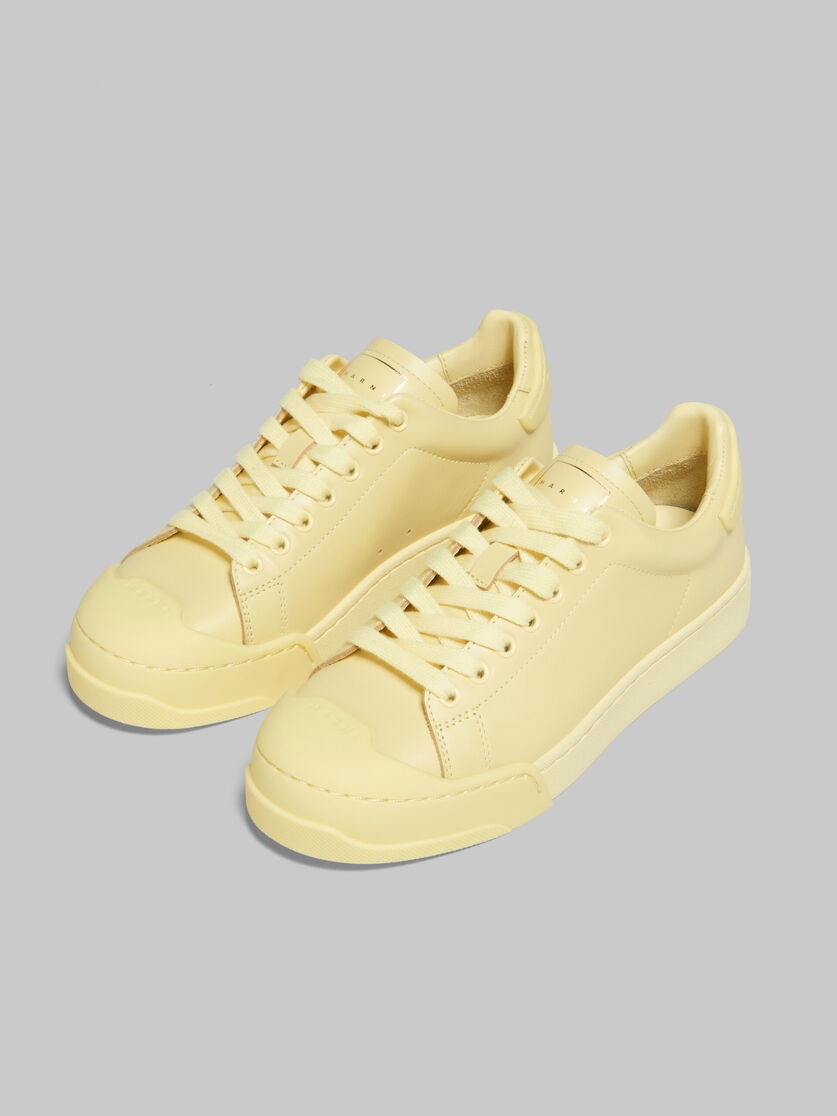 DADA BUMPER SNEAKER IN YELLOW LEATHER - 5