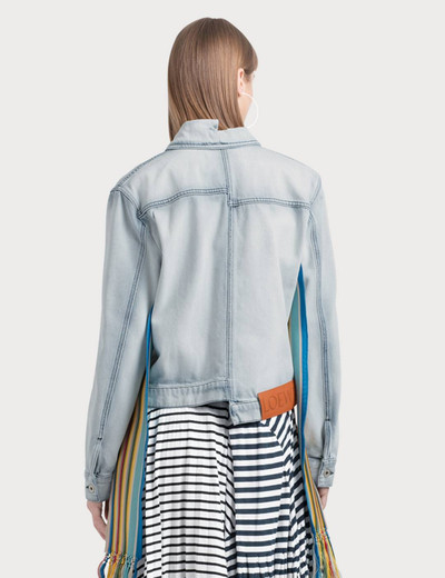 Loewe Denim Jacket Knit Stripe Bands outlook