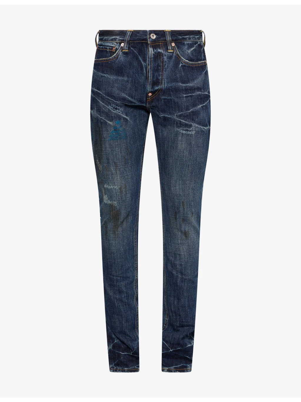Daicock Print Taper Denim Jeans - 1