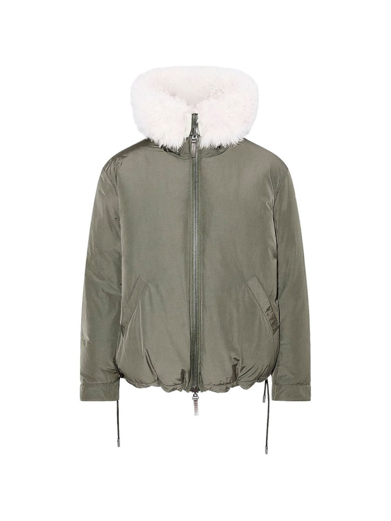 Yves Salomon fur-hooded jacket outlook