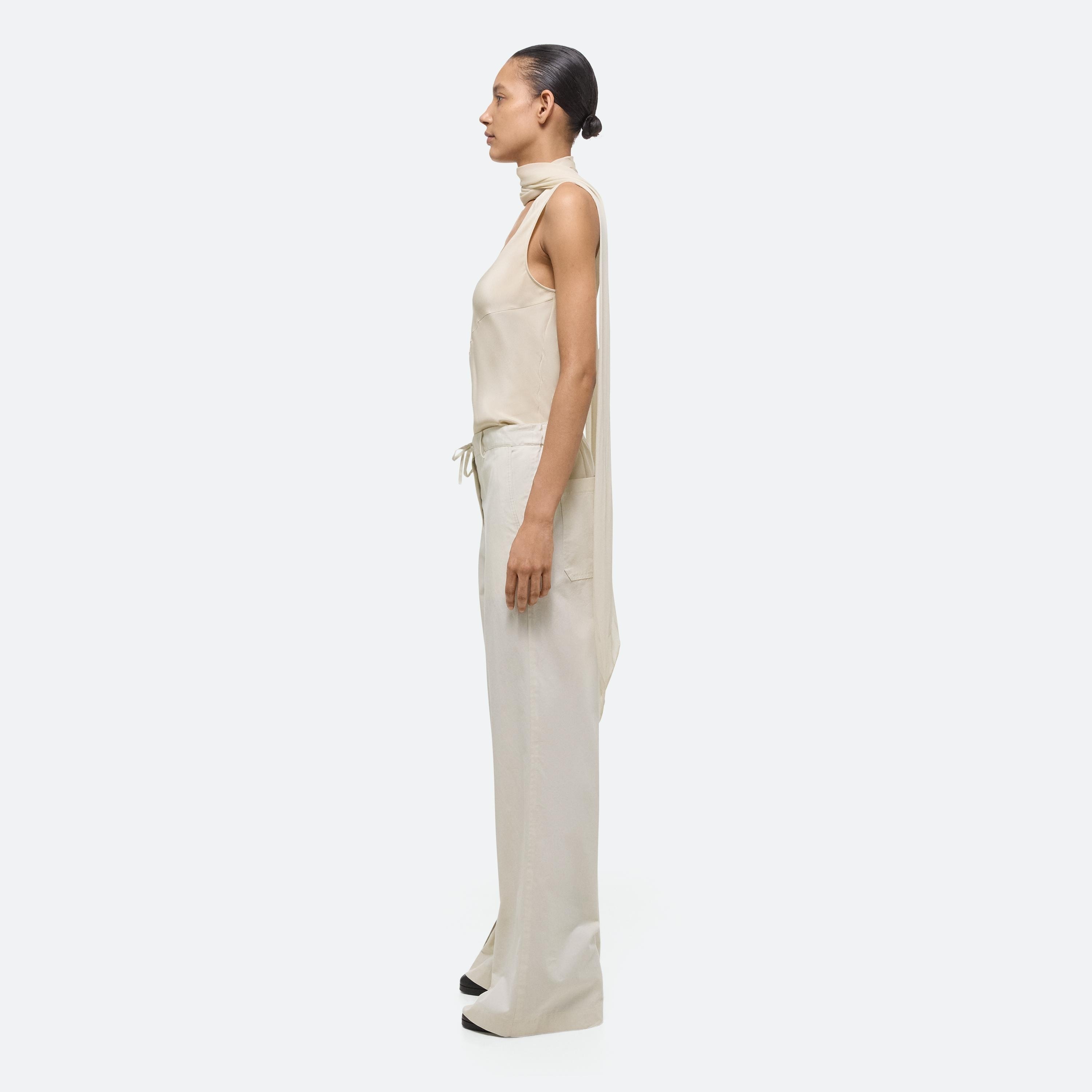 WIDE LEG GUSSET PANTS - 4