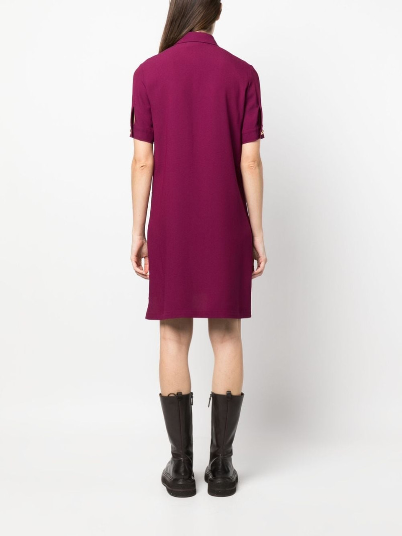 heart-button short-sleeve dress 4