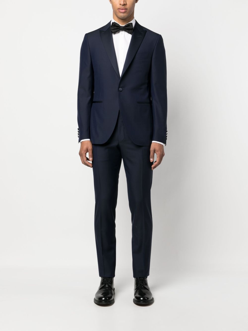 single-breasted wool dinner suit - 2