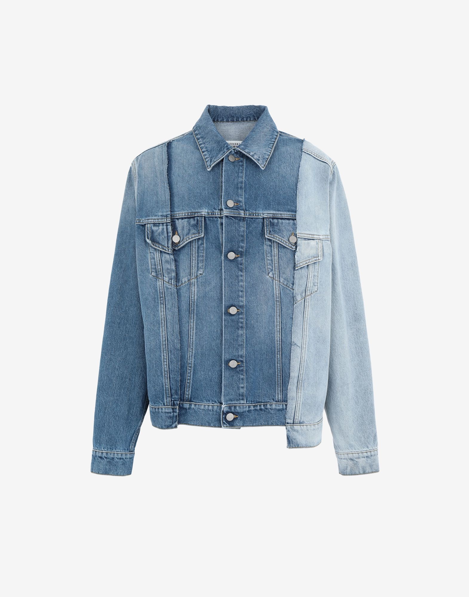 Spliced denim jacket - 1