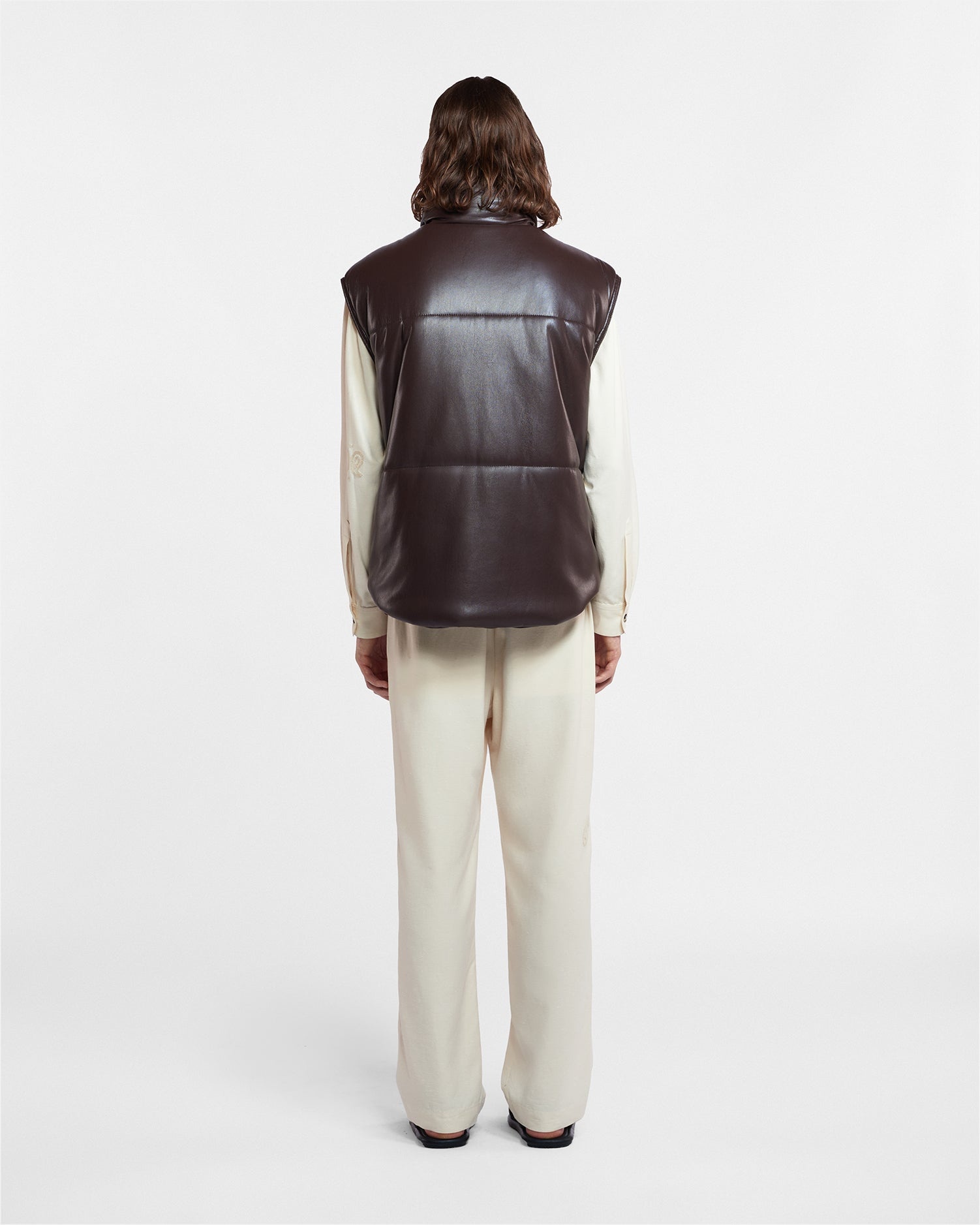 JOVAN - OKOBOR™ alt-leather gilet - Coffee ground - 4