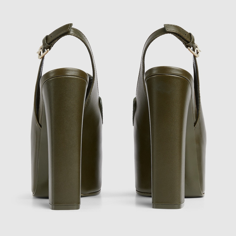 GUCCI Women's Horsebit platform loafer slingback outlook