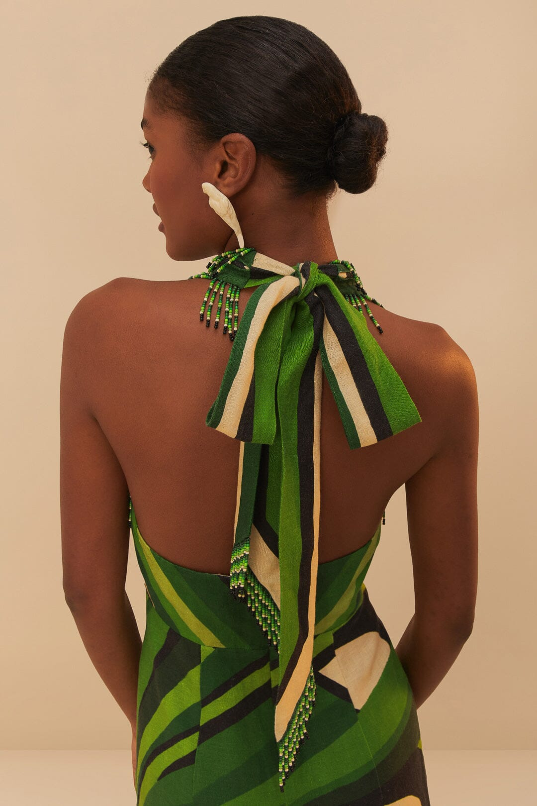 Green Toucan Tree Lenzing™ Ecovero™ Euroflax™ Maxi Dress - 5