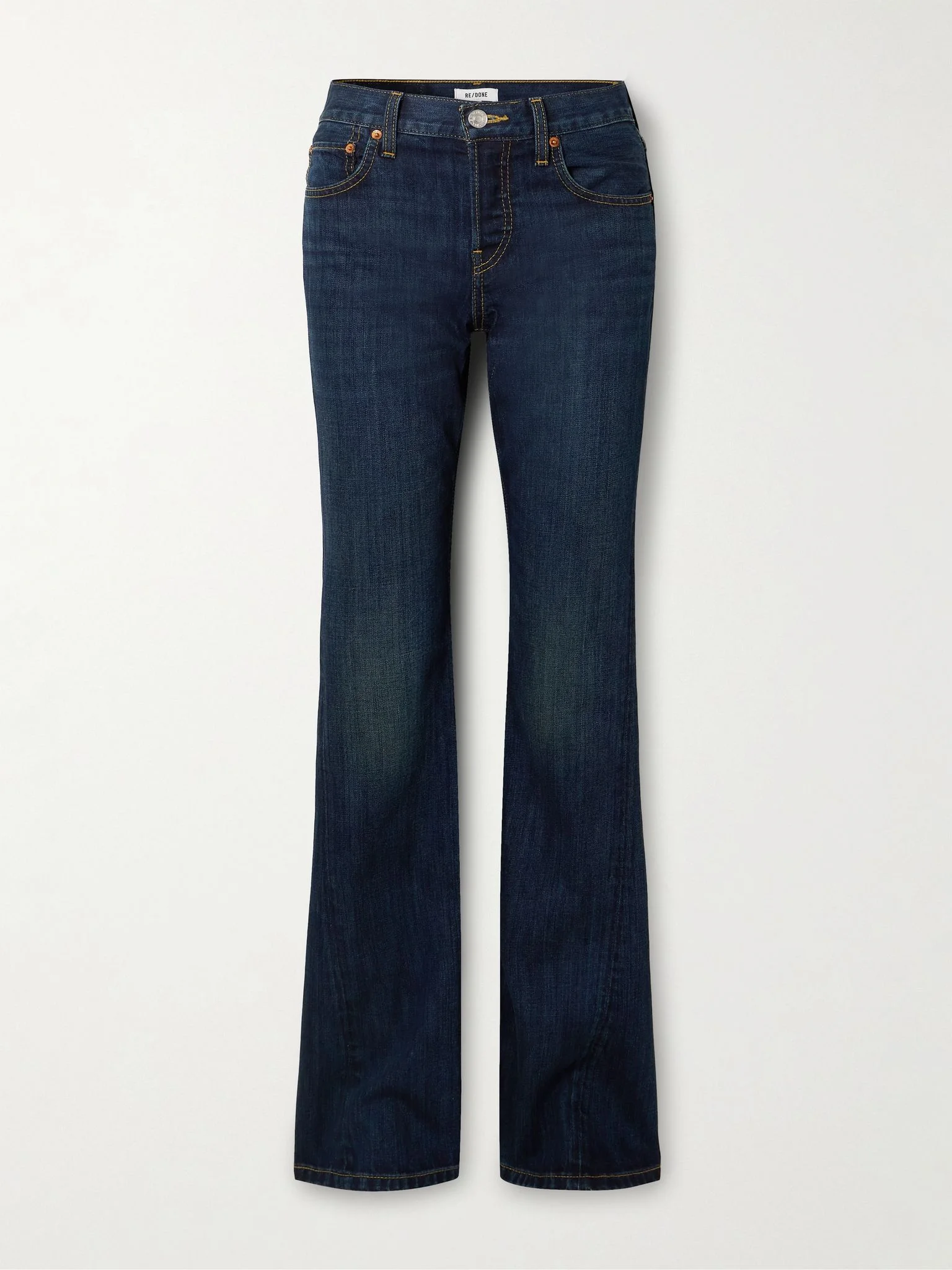 Twisted Mid Rise Bootcut slim-fit jeans Dark denim - 1