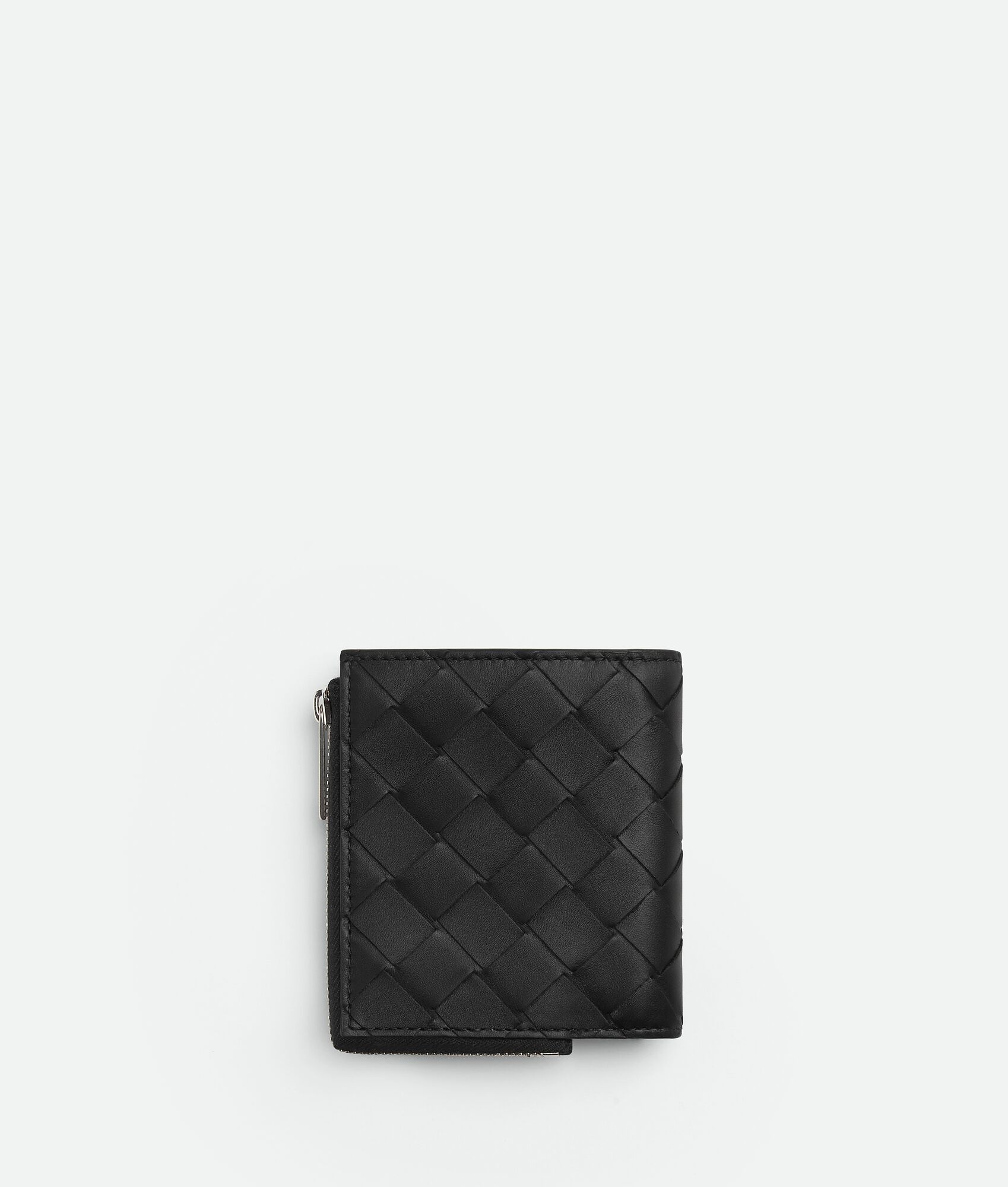 Intrecciato Bi-Fold Wallet With Zip - 3