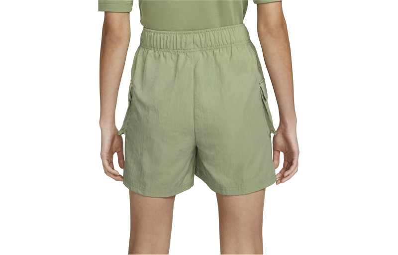 Nike (WMNS) Nike Sportswear Essential Woven High-Rise Shorts 'Oil Green' DM6248-386 outlook