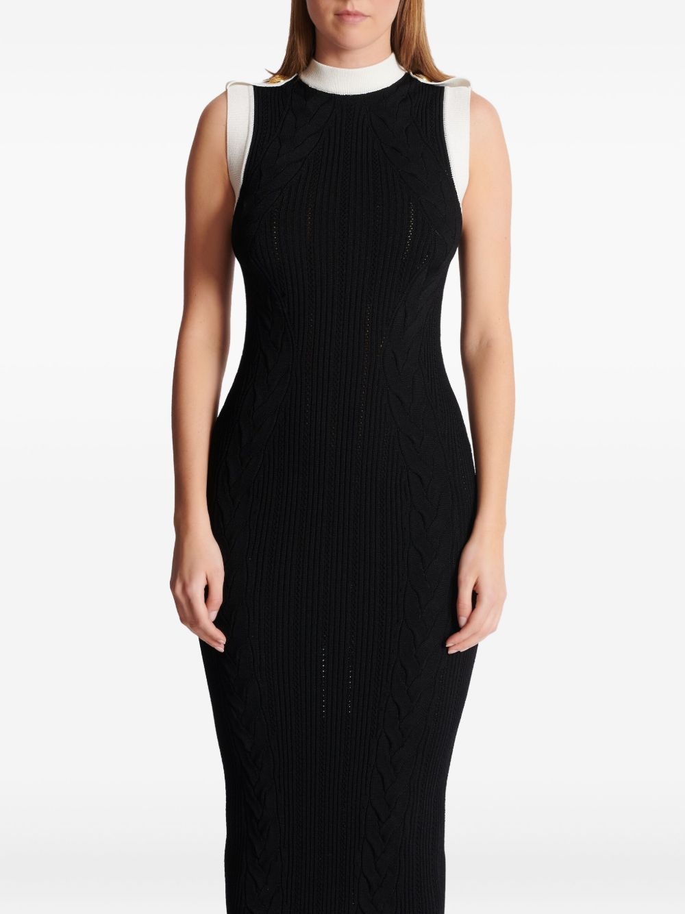 two-tone midi dress - 5