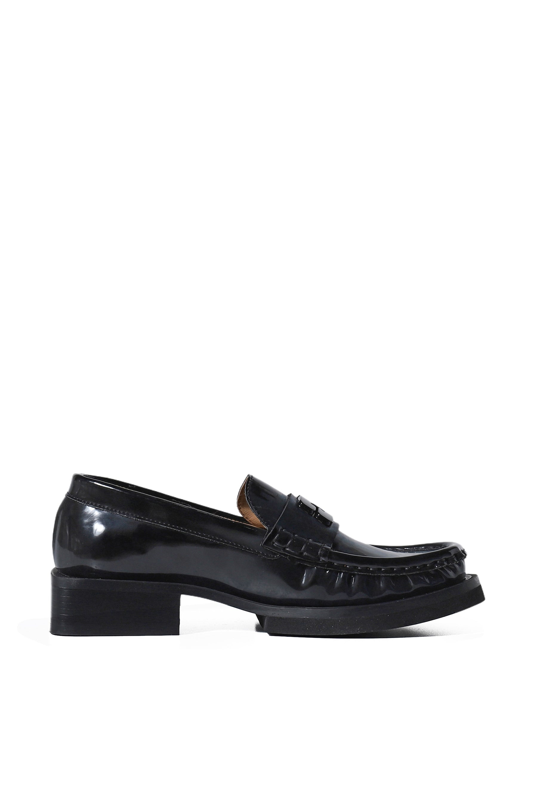 BUTTERFLY LOGO MOCCASIN PATENT / BLK - 2