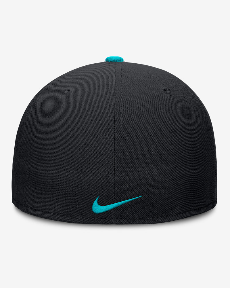 Nike Miami Marlins City Connect True Men's Nike Dri-FIT MLB Fitted Hat outlook