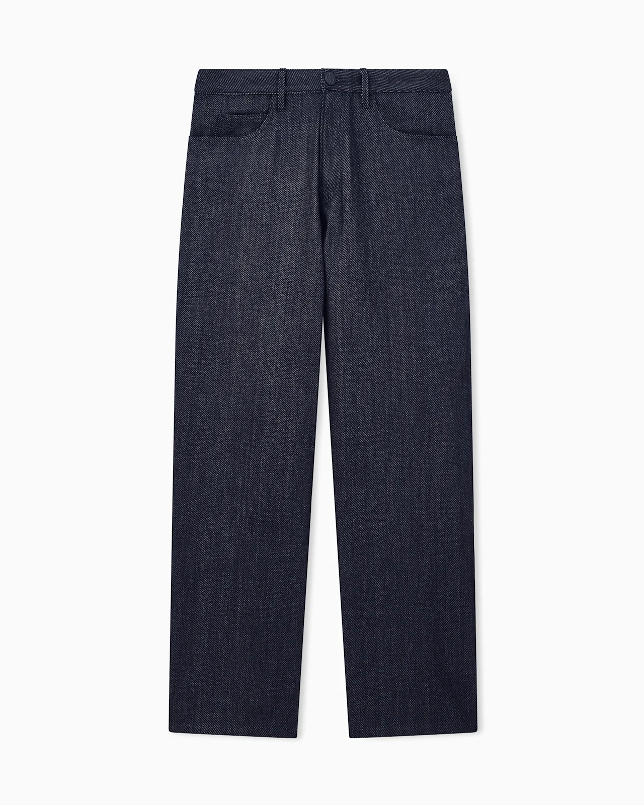 FIVE-POCKET OVERSIZED JEANS IN BRUSHED COTTON DENIM COLLECTION - 1