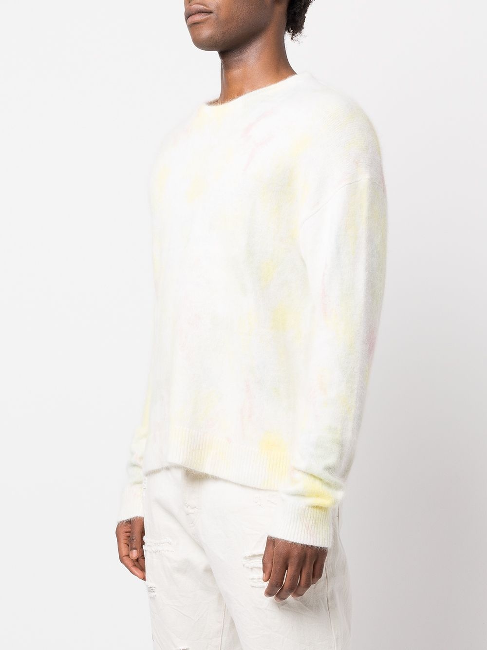 tie dye-print knitted jumper - 3