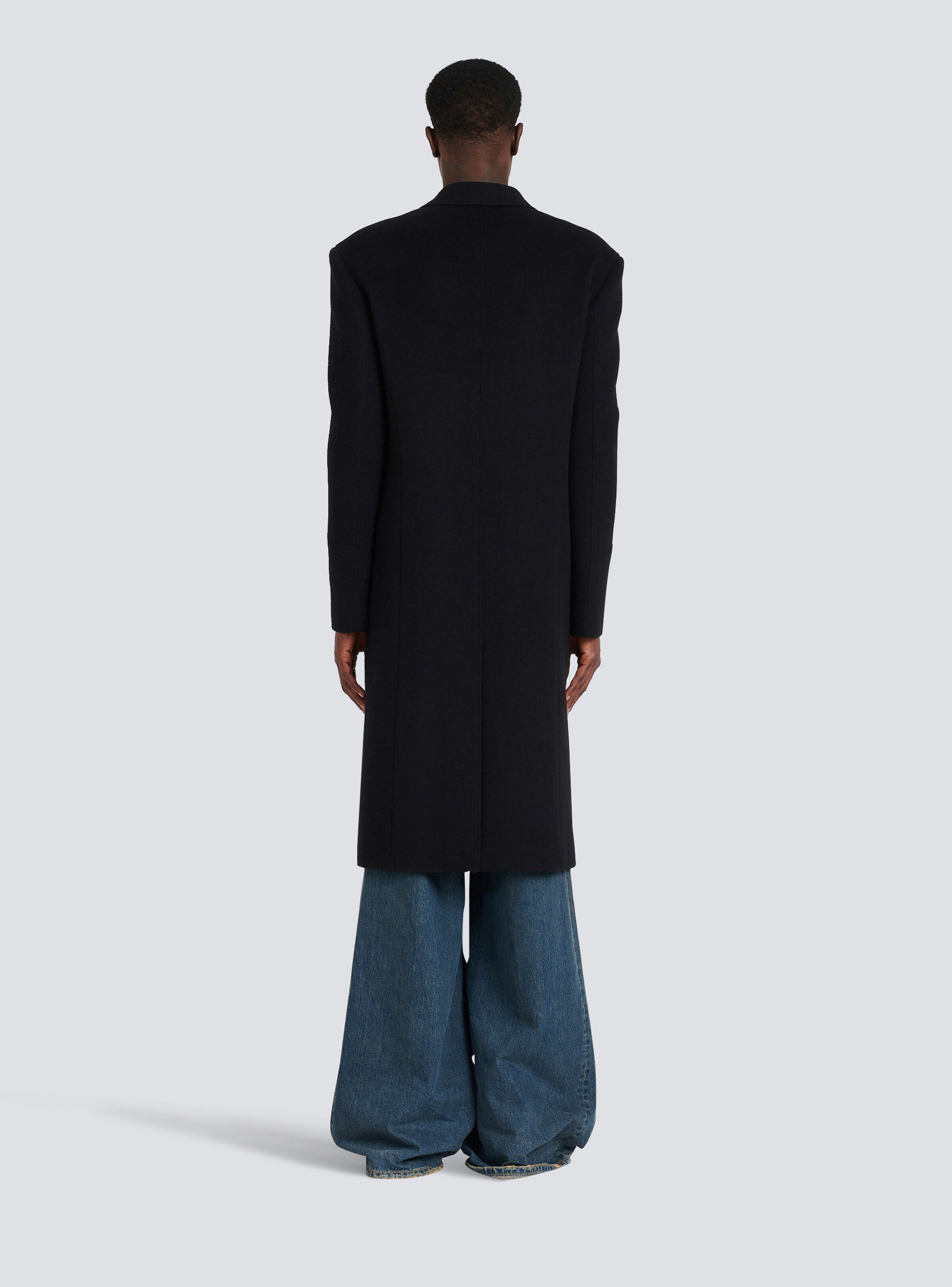 Unisex - Four-button wool coat with detachable inset jacket - 5