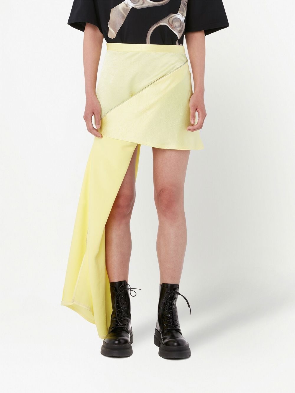 zip-detail mini skirt - 3