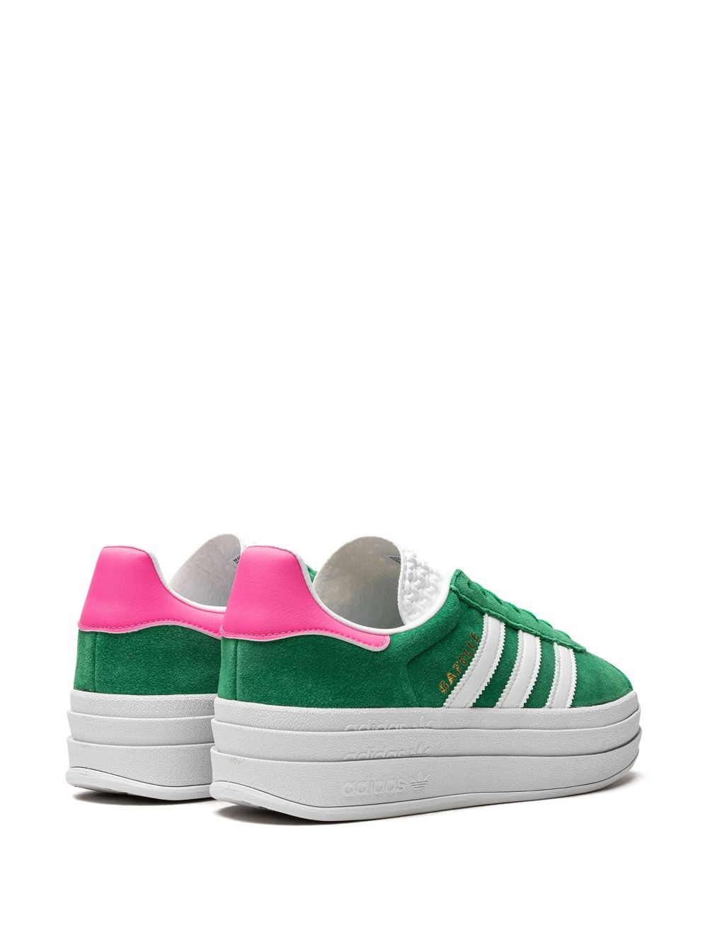 Gazelle Bold "Green/Lucid Pink" sneakers - 3