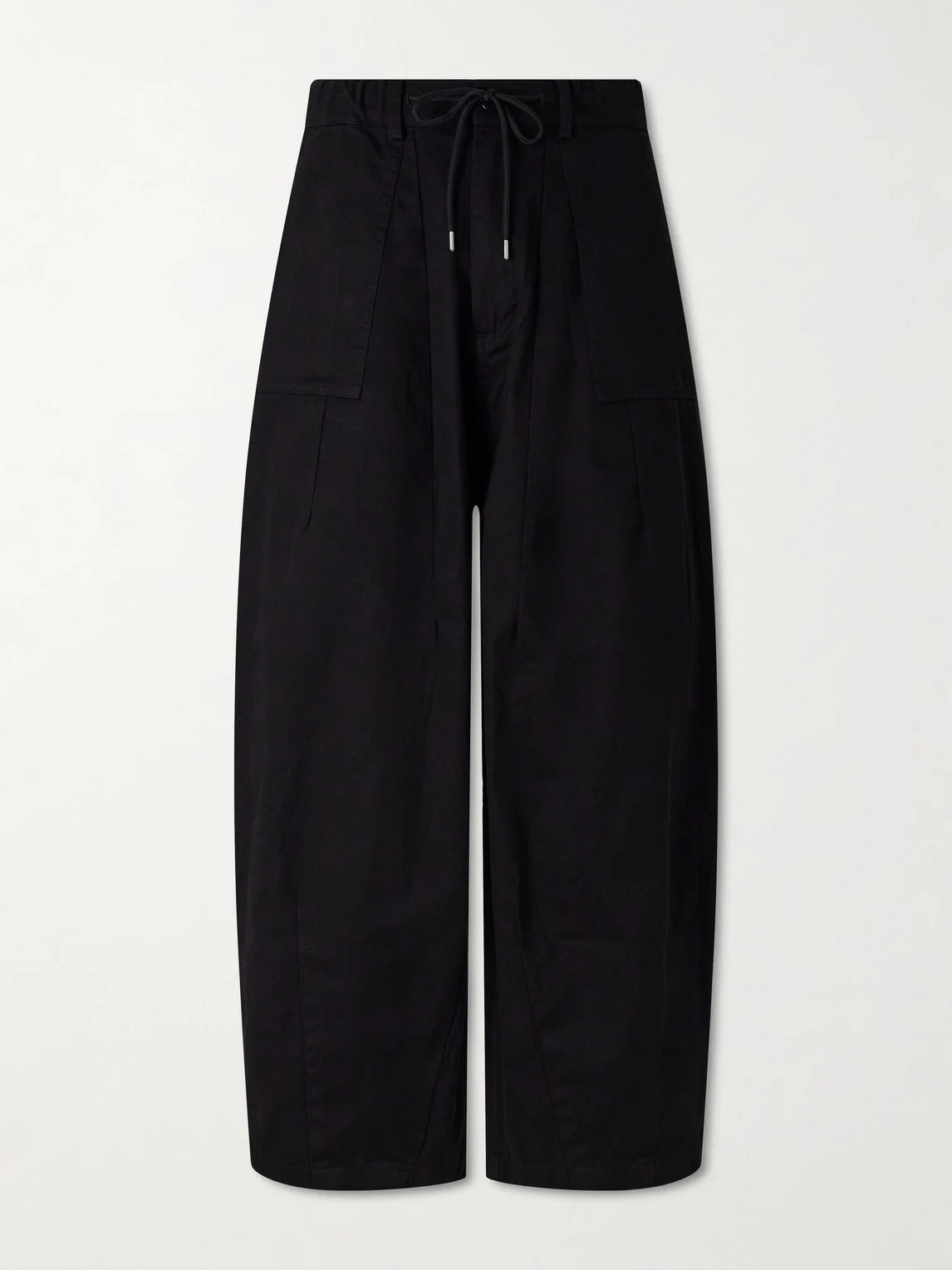 Wide-Leg Cotton-Twill Trousers - 1