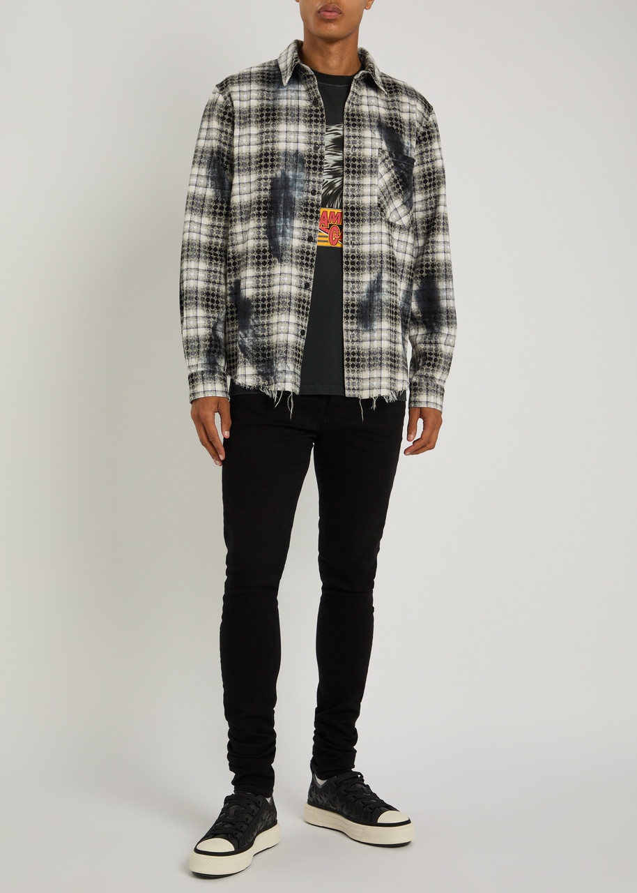 Amiri MA Quad Bleached Flannel Shirt - 4