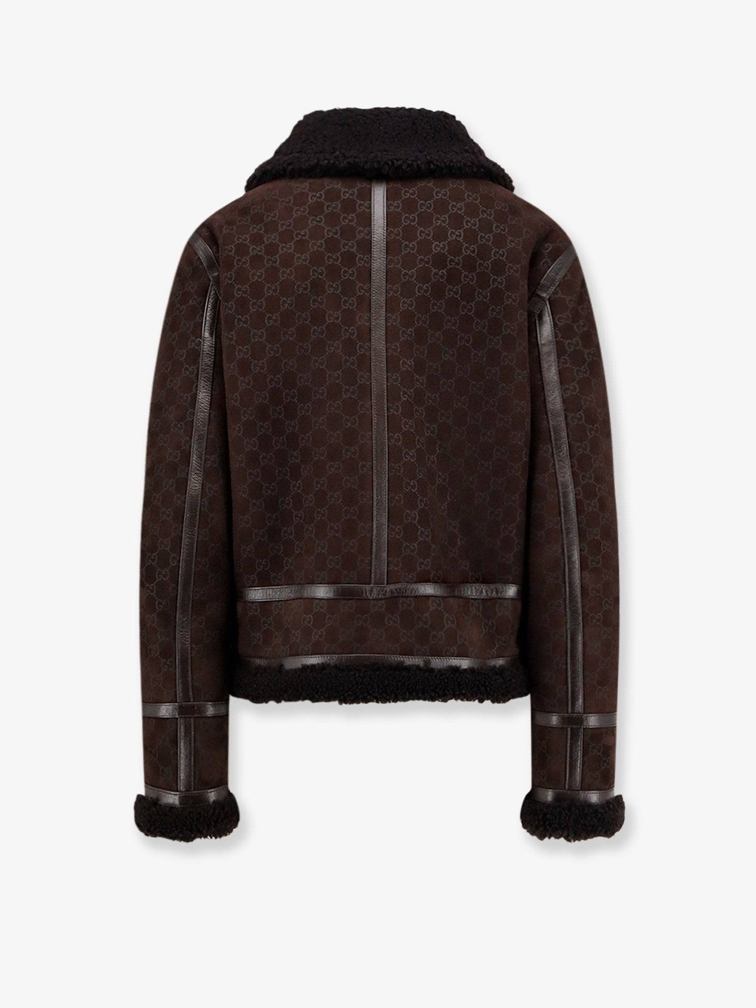 Gucci Suede Jacket With Gg Motif - 2