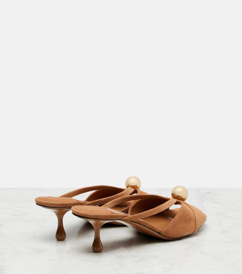 Siva 50 embellished suede mules 2