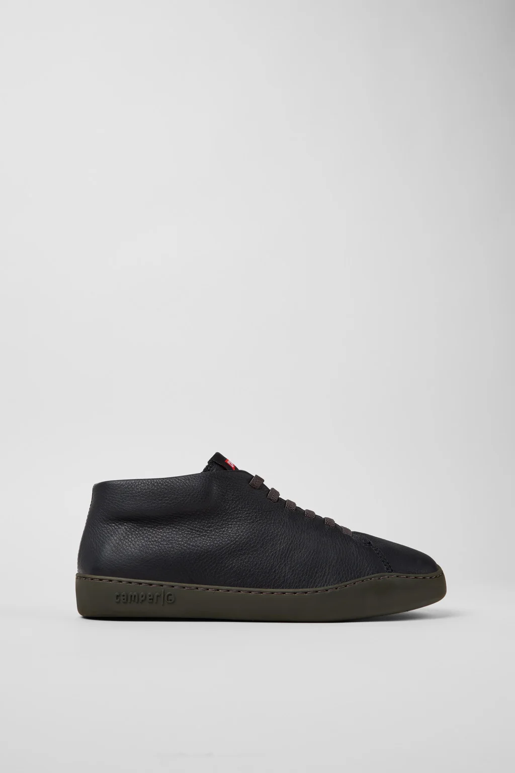 Peu Touring Black Leather Sneaker Boots for Men. - 1