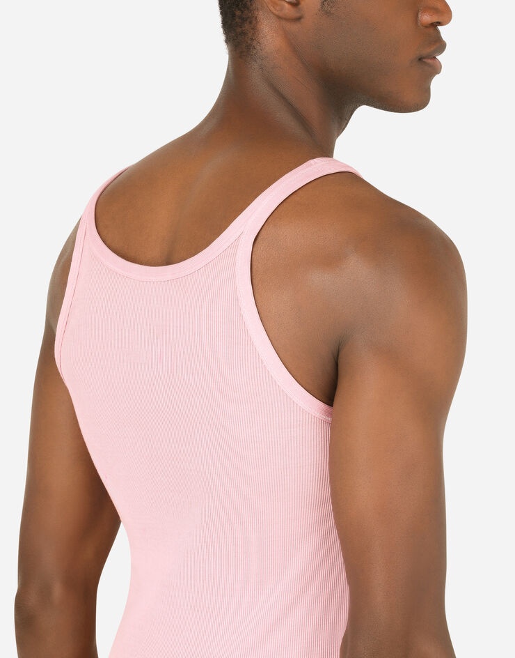 Fine-rib cotton jersey singlet - 5