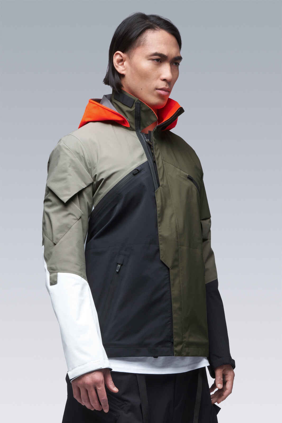 J1B-GT-MULTI Multi RAF Green (2 hoods: RAF Green & Hi-Vis Orange) - 45