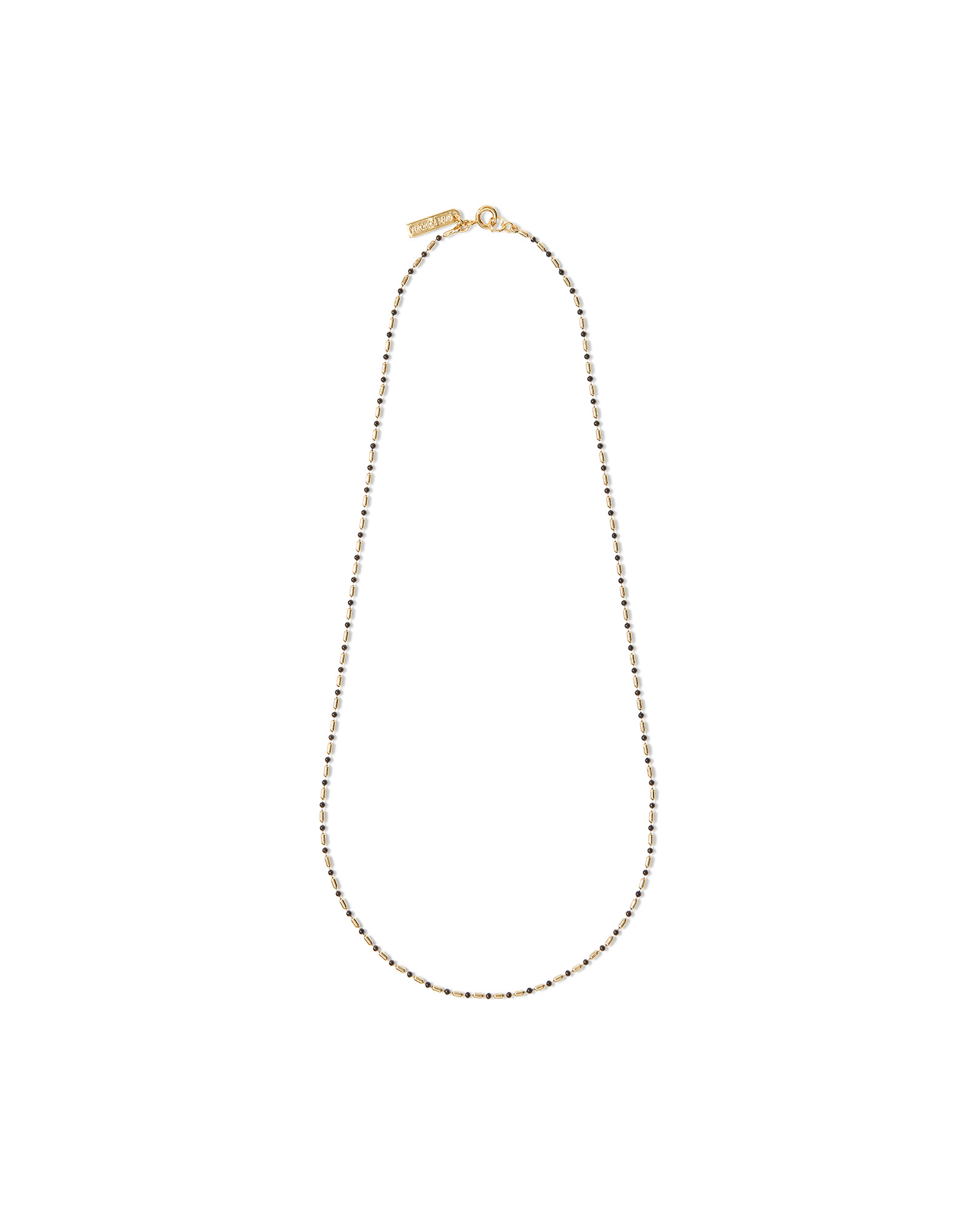 LONG ENAMEL BEAD CHAIN NECKLACE - 7