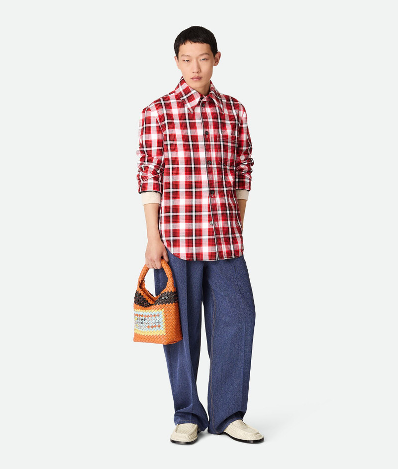 Structured Cotton Check Overshirt - 1