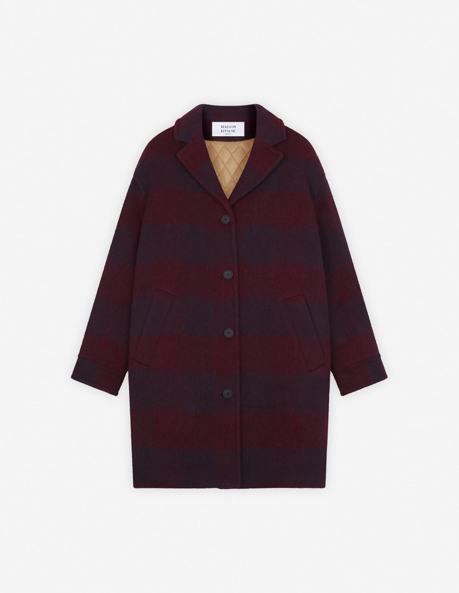 BRUSHED WOOL COAT - 1