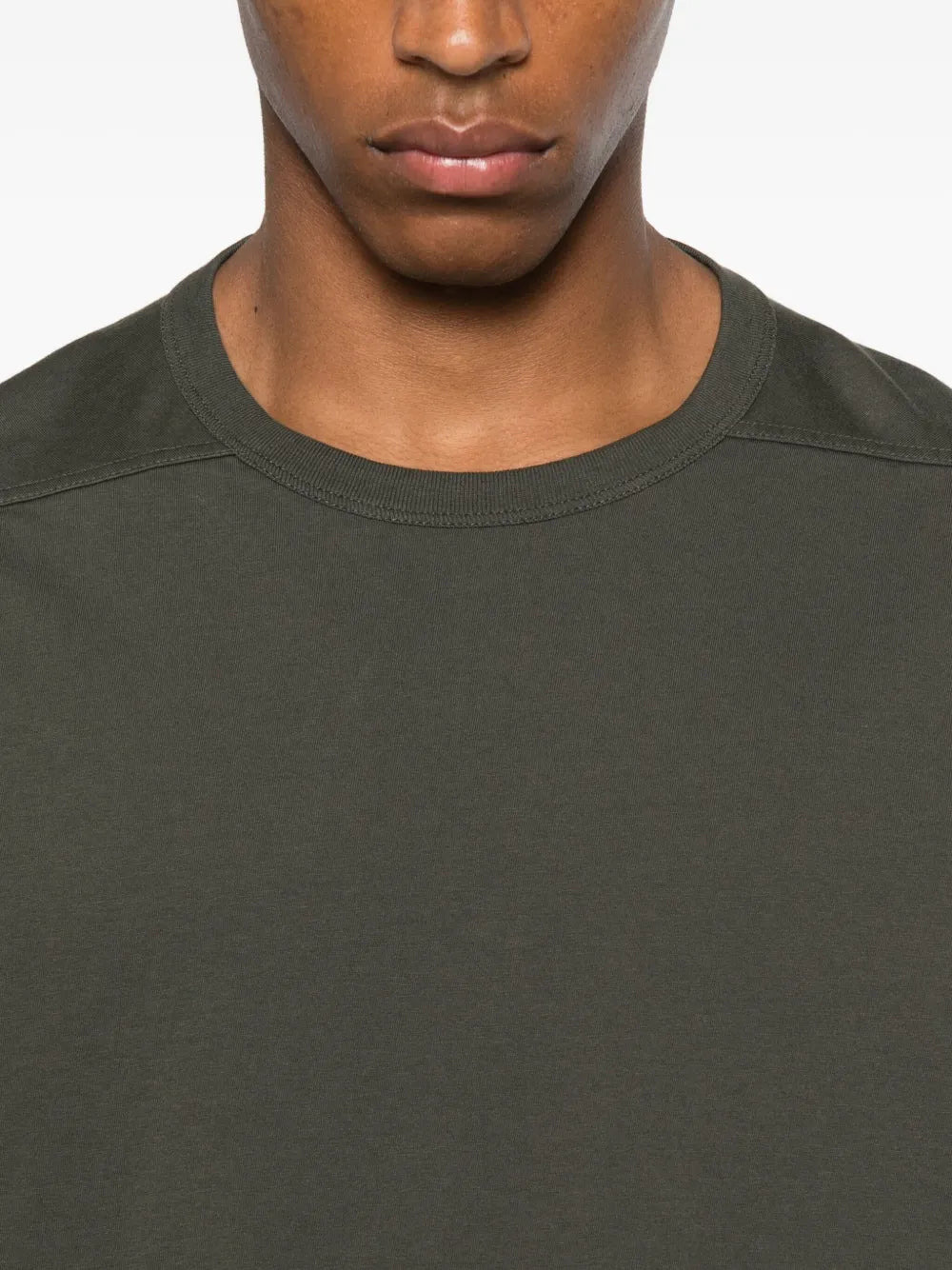 Rick Owens Men Organic Cotton Short-Sleeved T-Shirt - 4