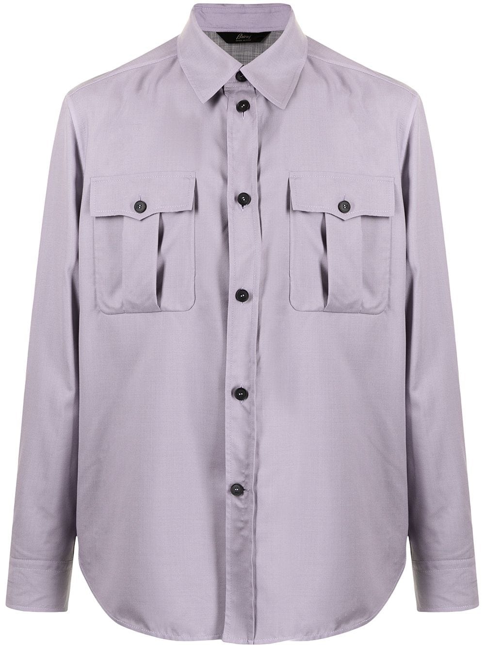 pointed-collar shirt - 1