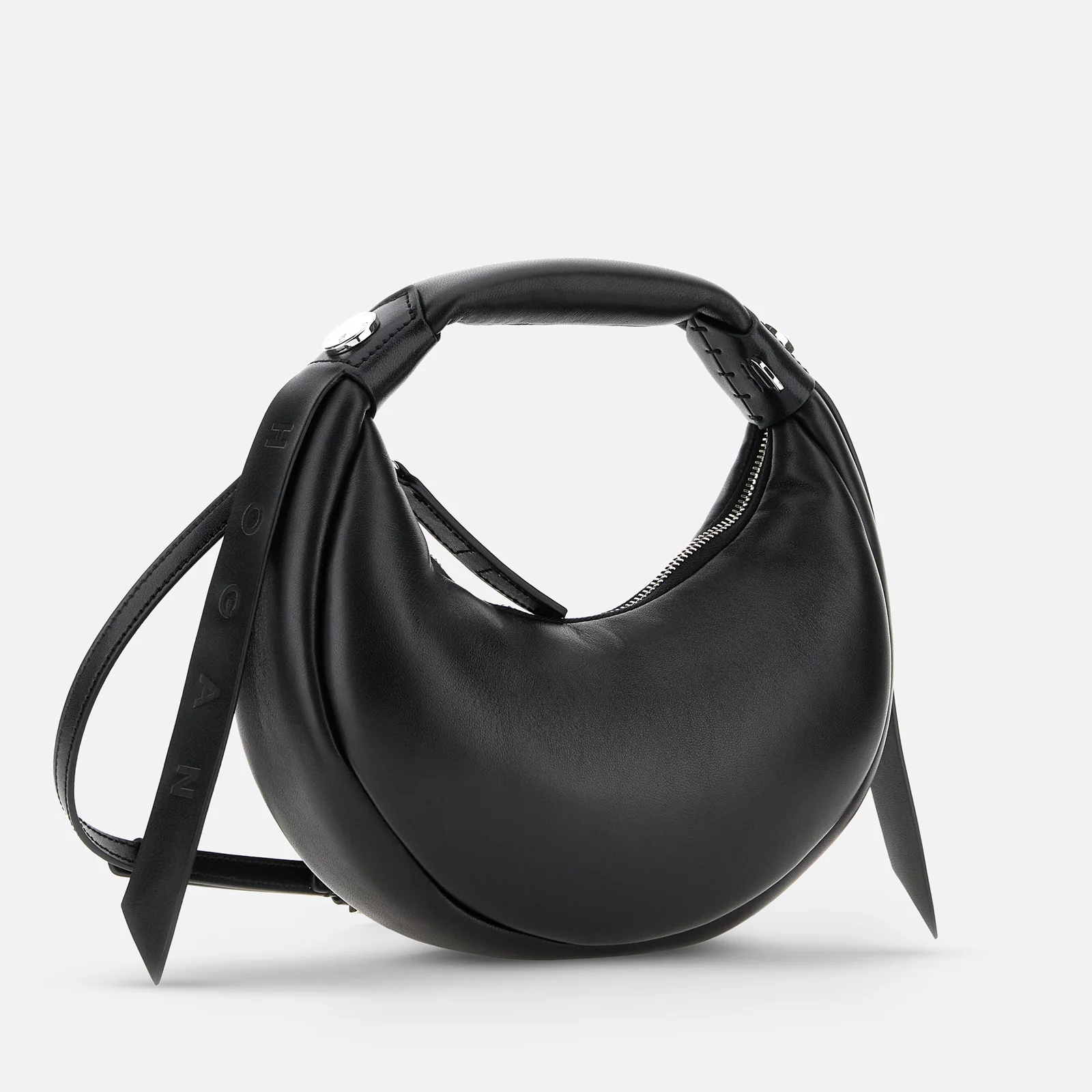 【送料&関税込】Hogan Bam Bam Mini Hobo Bag In Leather Hogan Bam Bam Hobo Bag Mini RED for Woman