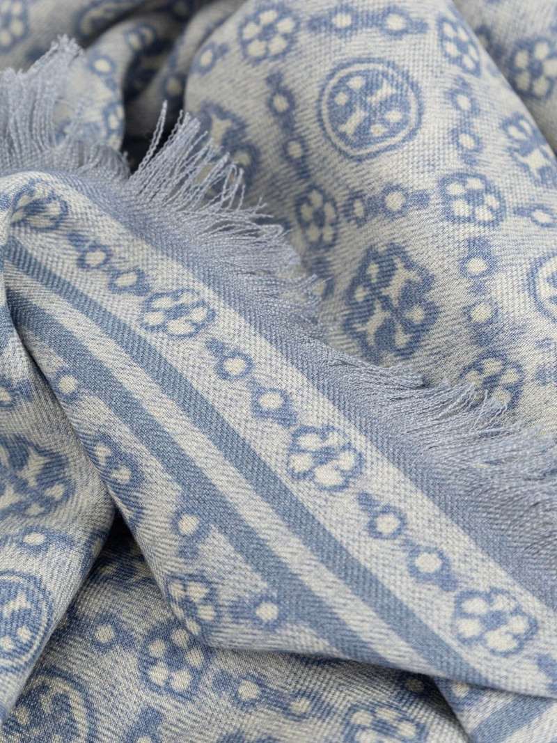 T-monogram fringed scarf 3