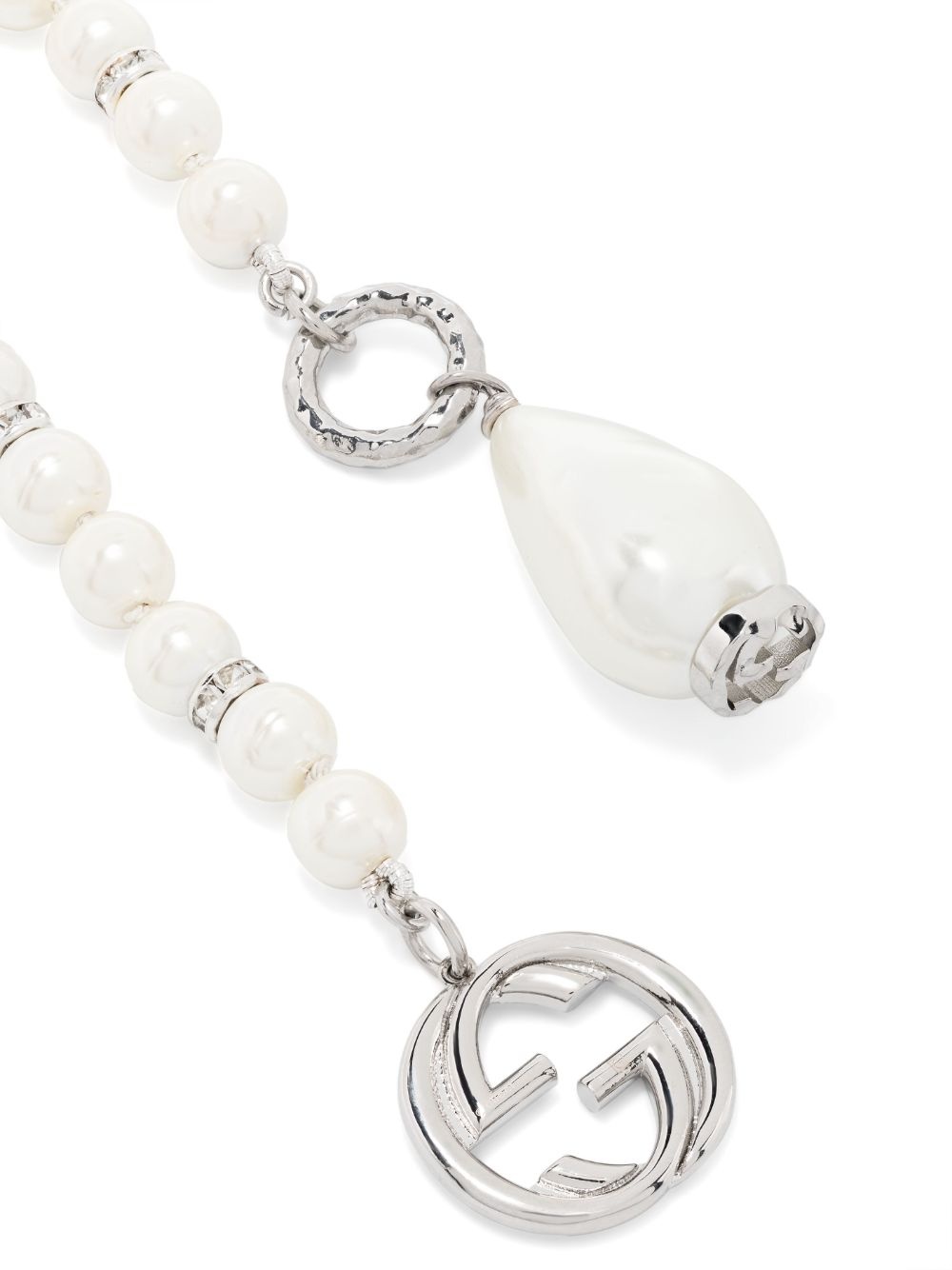 Interlocking G wrap pearl necklace - 3